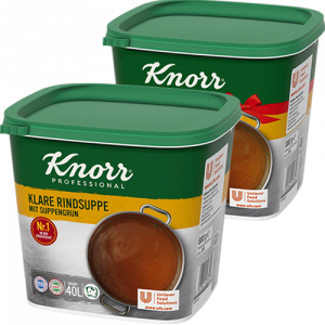 Knorr Professional Klare Rindsuppe mit Suppengrün oder Klassik