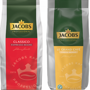 Jacobs Professional Classico Espresso Beans oder Le Grand Café Crema Beans