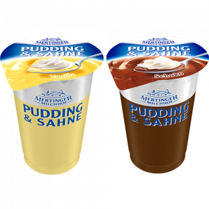 Mertinger Milchhof Pudding & Sahne Vanilla oder Schoko