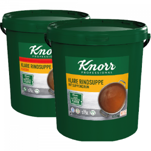 Knorr Professional Klare Rindsuppe mit Suppengrün oder Klassik