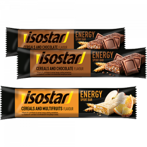 Isostar Energy Sport Bar Riegel Cereals and Chocolate oder Cereals and Multifruits