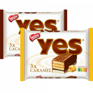 Nestlé Yes Törtchen Cacao oder Caramel