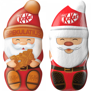 Nestlé KitKat Weihnachtsmann oder Weihnachtsmann Spekulatius