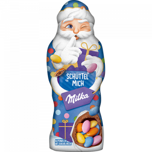 Milka Schüttel Mich Weihnachtsmann Alpenmilch mit Kakaolinsen