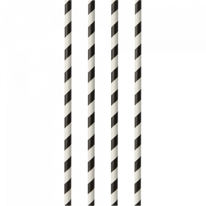 Papstar Trinkhalme Stripes