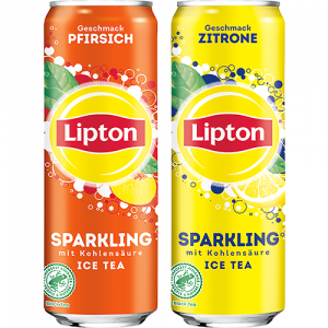 Lipton Sparkling Ice Tea Pfirsich oder Zitrone