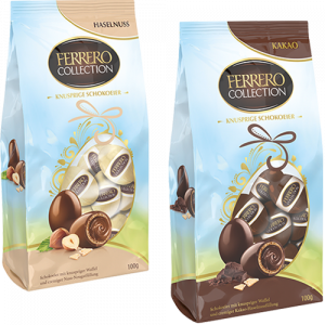 Ferrero Collection Knusprige Schokoeier Haselnuss oder Kakao