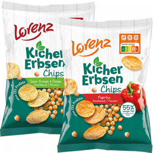 Lorenz Kichererbsen Chips Paprika oder Sour Cream & Onion