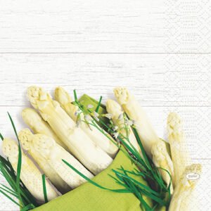 Duni Tissue Serviette White Asparagus